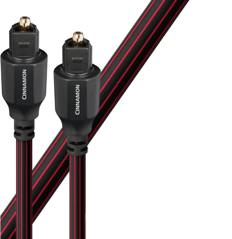 AudioQuest Cinnamon Optical Toslink Fiber-Optic Cable + Mini-Adaptor (1x Male Toslink > 1x Male Toslink, Single) - Image 3