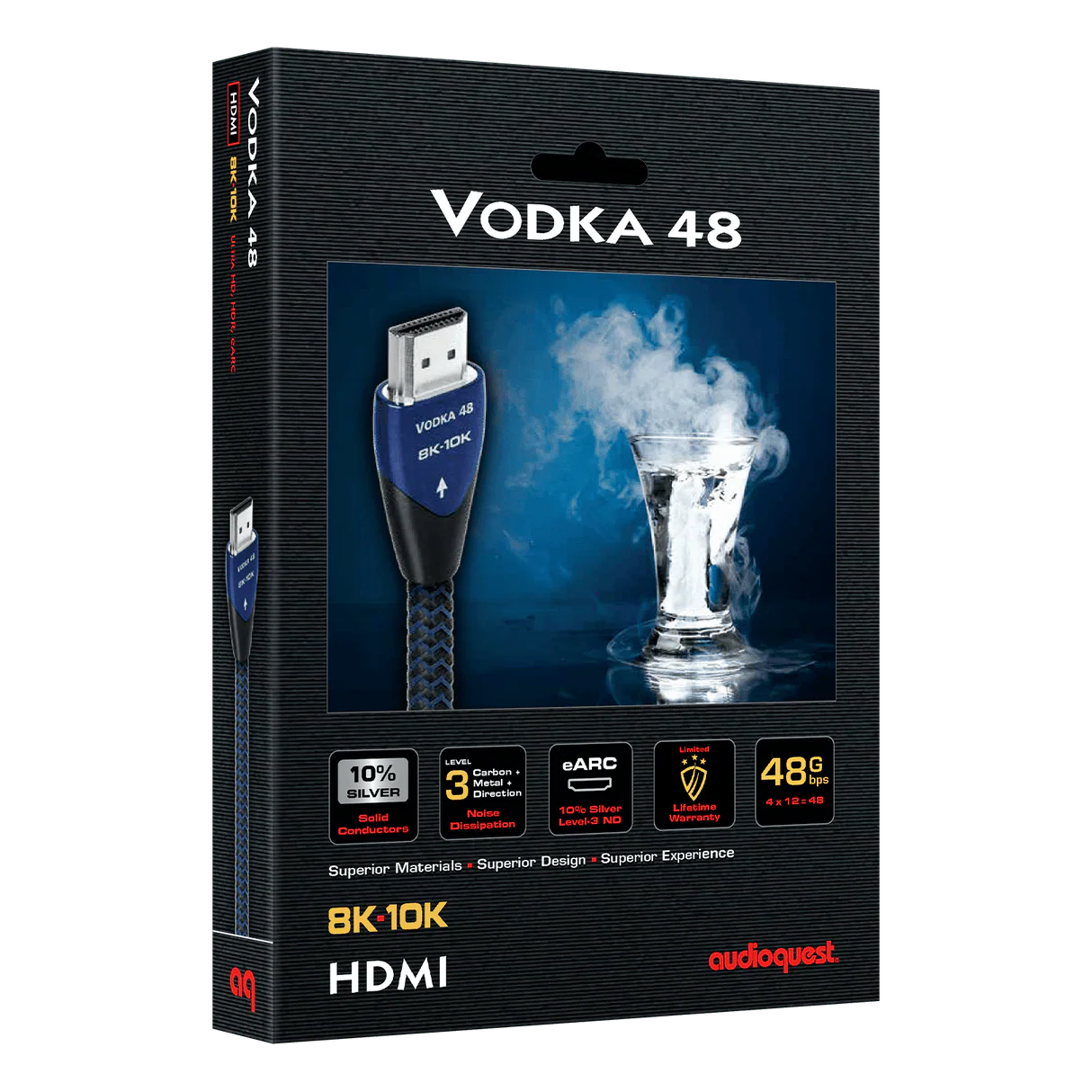 AudioQuest Vodka 48 2.1 HDMI Cable - 8K/10K Ultra HD, Gaming, High-Speed, 48Gbps, HDR, eARC - Image 5