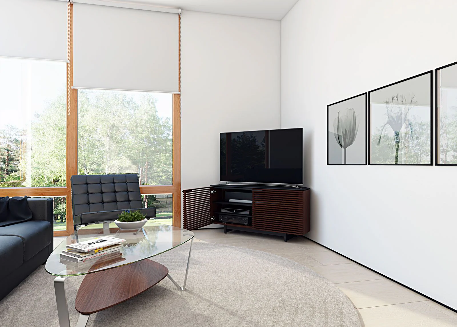 BDI Corridor Media 8175 Corner TV Stand & Media Console - Image 10