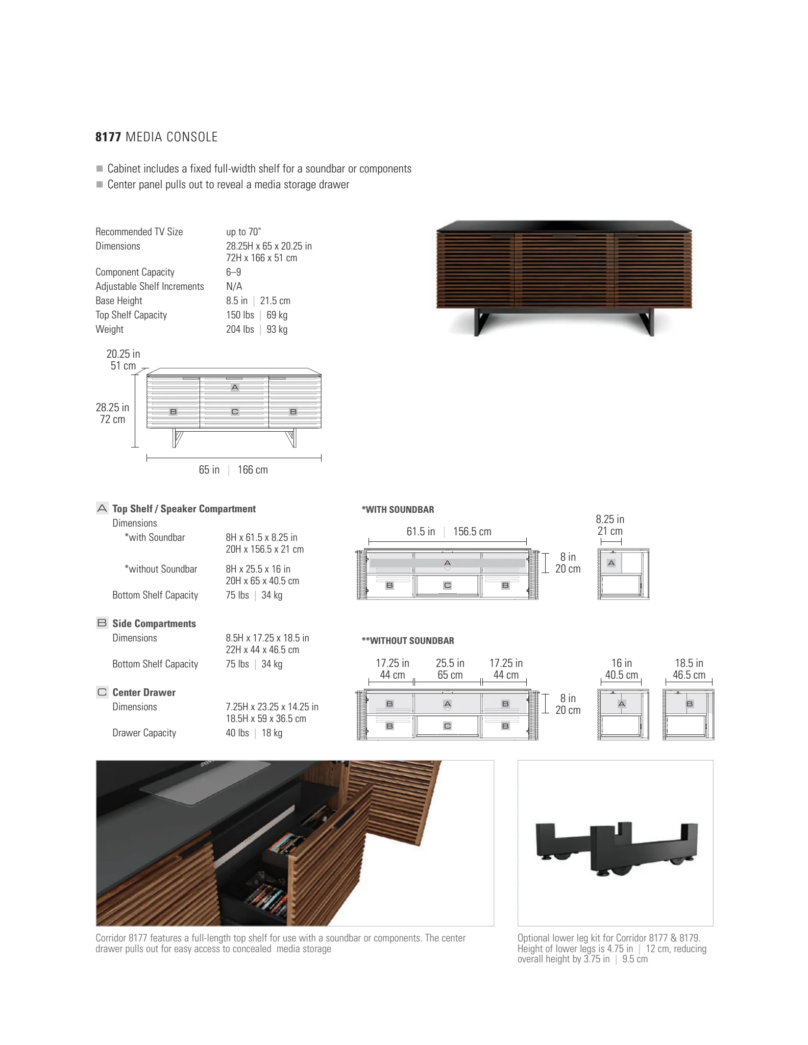 BDI Corridor Media 8177 TV Console & Entertainment Center - Image 10