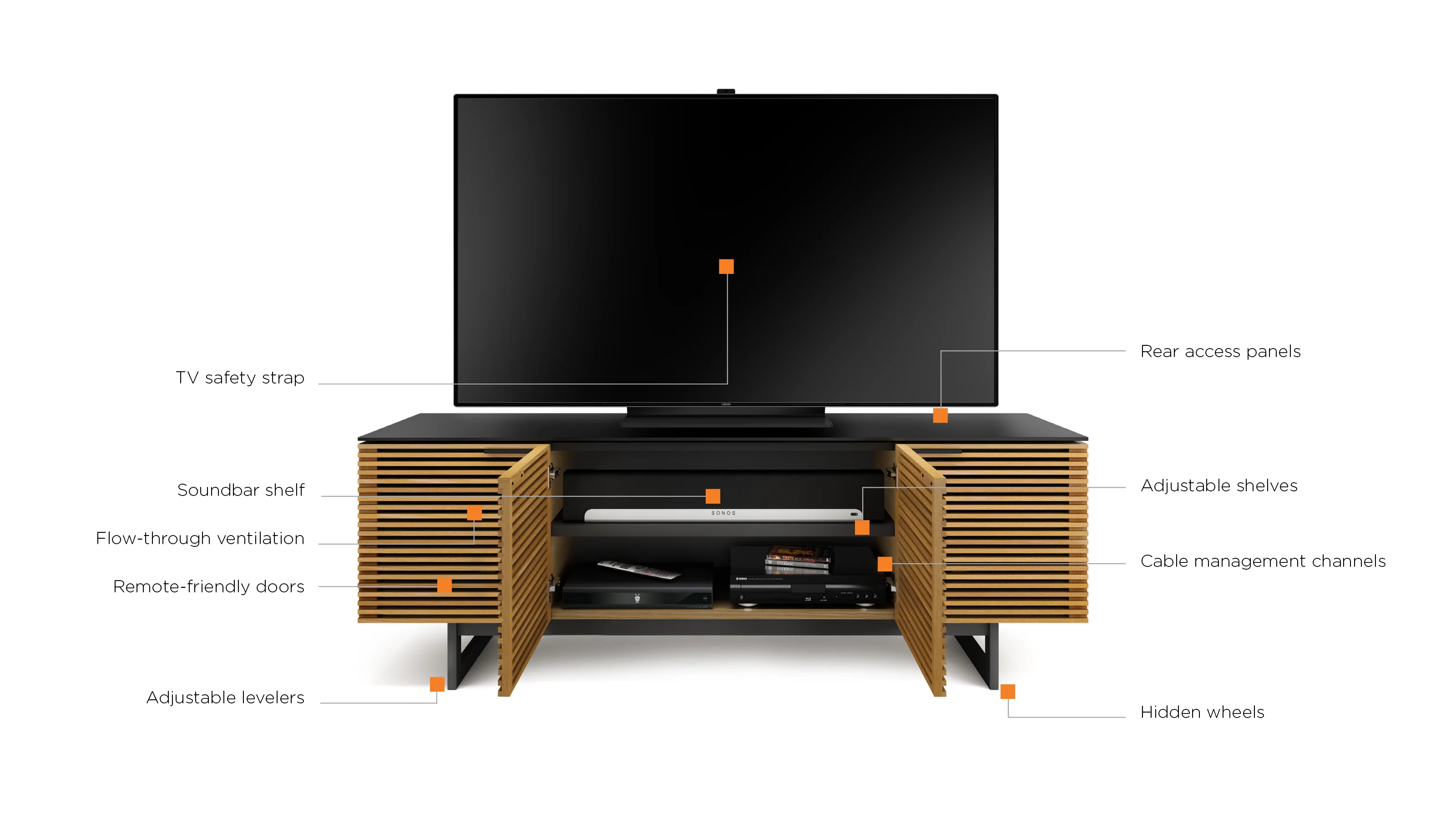 BDI Corridor Media 8179 Modern TV Stand & Media Console - Image 11