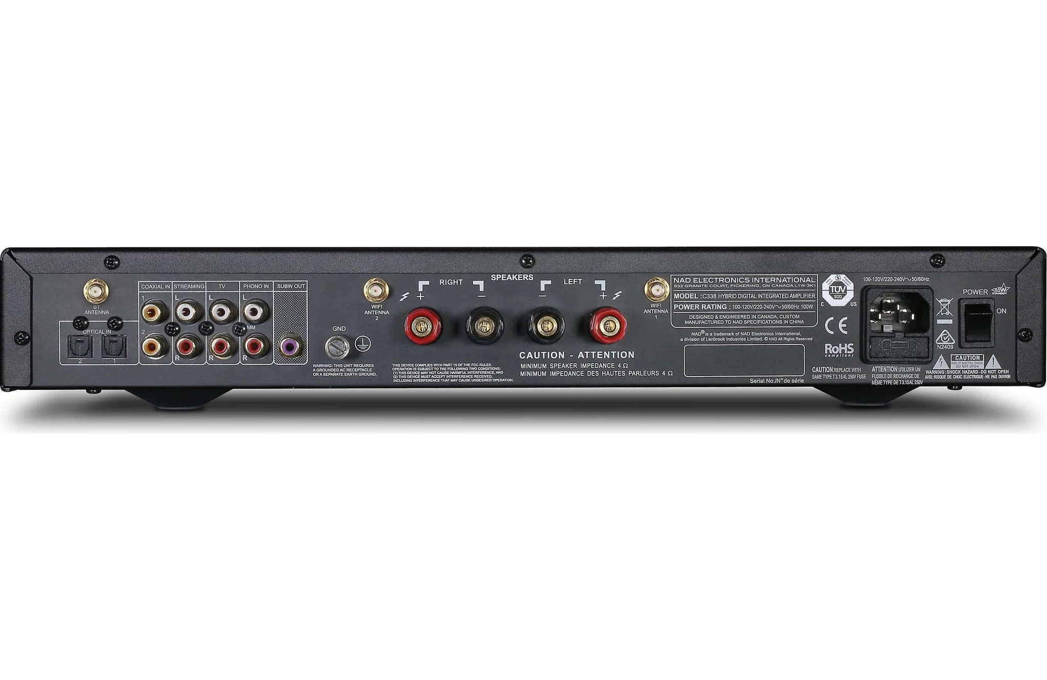 NAD C 338 Hybrid Digital DAC Integrated Amplifier - Image 3